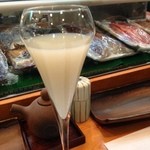 寿司栄 - 発泡性のある日本酒フラワースノー