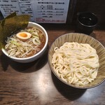 麺舗 十六 - 塩つけそば並 1000円＋十八番 500円