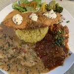 MODECURRY - カレー2種　ルー大盛り　トッピングフィッシュフライ