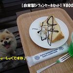 ドッグデプトプラスカフェ - 自家製ｼﾌｫﾝｹｰｷｾｯﾄ♨