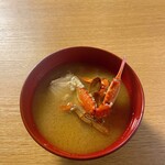 ワタリガニの味噌汁