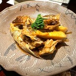 二条有恒 - 鯛酒蒸し