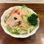 机の部屋 - SetSaladです。Dressingはoriginalみたい。