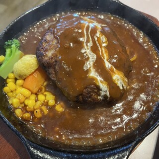 手作りハンバーグの店　くれよん - 料理写真:デミグラスソースハンバーグジャンボです。