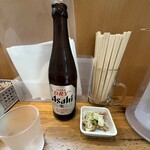 味噌麺処 花道庵 - ビール・お通し付き（600円）
