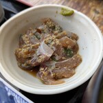 白木海岸のレストラン - ・リュウキュウ、魚は色々、鰤が美味しかった、鰤だけ蓄養じゃない味、ブリと言うよりトクサイズだったけど