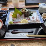 白木海岸のレストラン - ・関アジ御膳 2750円