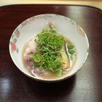 山﨑 - 秋田県のツキノワグマのしゃぶしゃぶ、花山椒、タラの芽の天ぷら、行者にんにくの蒸し上げ
