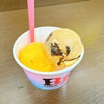 サーティワンアイスクリーム - 料理写真:スモールダブル!“アマーロアフォガート”と“オレンジソルベ”