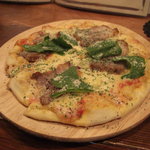 KO－KU - 注文後作ってくれたピザ