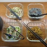 マッシーナ メッシーナ - バイキングメニュー①(豚しゃぶ・茄子味噌・きんぴらごぼう:カレー味・ブロッコリーサラダ)