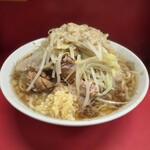 ラーメン二郎 - ニンニク少なめヤサイアブラ