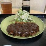 安い定食屋 - 味噌カツ