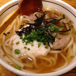 硯家 - 豚肉山かけうどん ¥620