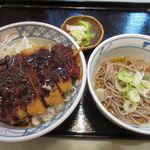 釜喜 - 料理写真:みそかつ丼セット(1100円)