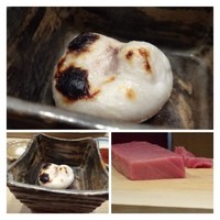 銀座 鮨 かねさか 本店 - 白子さまでございます。^^　それに、きれいな鮪。
