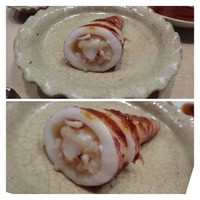 銀座 鮨 かねさか 本店 - 子持ち烏賊・・烏賊もやわらかくて美味しいですが、中の「卵」も美味しい。