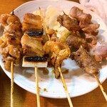 泉屋 - 料理写真:やきとり・ねぎま・とんやき・きも焼き・心臓
