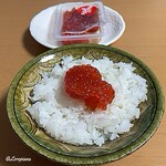 ポート - 活き造り一夜漬けの筋子をオンザライス