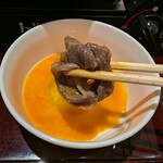 すき焼きと牛まぶし ももしき - 柔らかくて甘くて美味しい牛肉