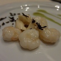礼華 - 河えびとマコモ茸の龍井茶ソース