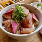汀の杜 - ☘️ てこね寿司が、素晴らしかったです✨
『えっ‼️これ大トロやん‼️』というお刺身の醤油漬けが、4枚くらい入ってたので、感動しました！