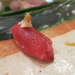 治鮨 - 27年3月　赤身　辛味大根