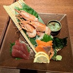 いろはにほへと - お刺身3点盛り 1428円