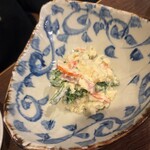 卯屋 - 山菜入りポテサラ