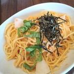 カフェ・ド・クリエ - 料理写真:イカ、大葉、明太子パスタ