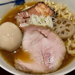 麺 みつヰ - 醤油ラーメン(1200円), 味玉(150円)