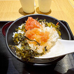 博多 くまちゃんらぁめん - 温かいご飯に明太子がメチャ旨です