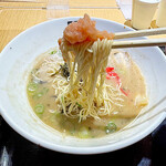 博多 くまちゃんらぁめん - 明太子ととんこつスープは鉄板の組み合わせです