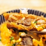 豊家 - ハーフ＆ハーフ 並盛（ふわとろ玉子カツ丼）