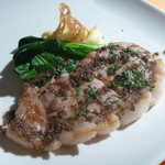 オリゾンテ - 宮崎県産六白黒豚のグリル ブラックオリーヴソース