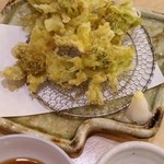 松栄寿司 - ふきのとうの天ぷら