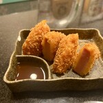 大衆やきとり酒場 極楽鳥 - 厚切りハムカツ