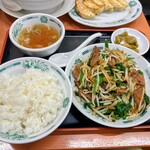 日高屋 - 料理写真:レバニラ炒め定食