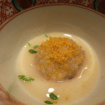 虎白 - 海老芋　芥子味噌 からすみ