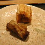 虎白 - 揚げ物　煮穴子　牛蒡