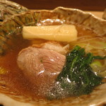 虎白 - 煮物　蔵王鴨　筍　葱　春菊