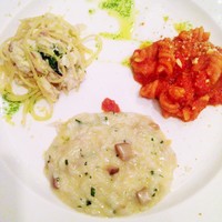 エリオ・ロカンダ・イタリアーナ - 2種のパスタとポリチーニのリゾット