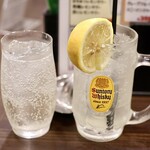 かすうどん 風土 - ハイボールとレモンサワー
