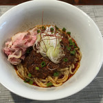 らぁ麺やまぐち - 麻婆まぜそば（プチライス付き）800円
                                2015/3/末までの1日限定20食