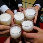 楽 - ５名揃ったらトリビーで乾杯〜