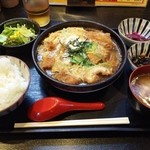 Sawaya - チキンカツ煮定食７６０円♪