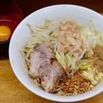 ラーメン二郎 - 料理写真:少なめ 汁なし・ニンニク・アブラ