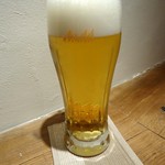 麹町いづみや しろ - 「生ビール」400円くらいです。