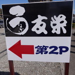 うなぎ亭 友栄 - 第２駐車場看板