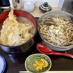そば処福多 2代目 連花 - 料理写真:エビ重セット